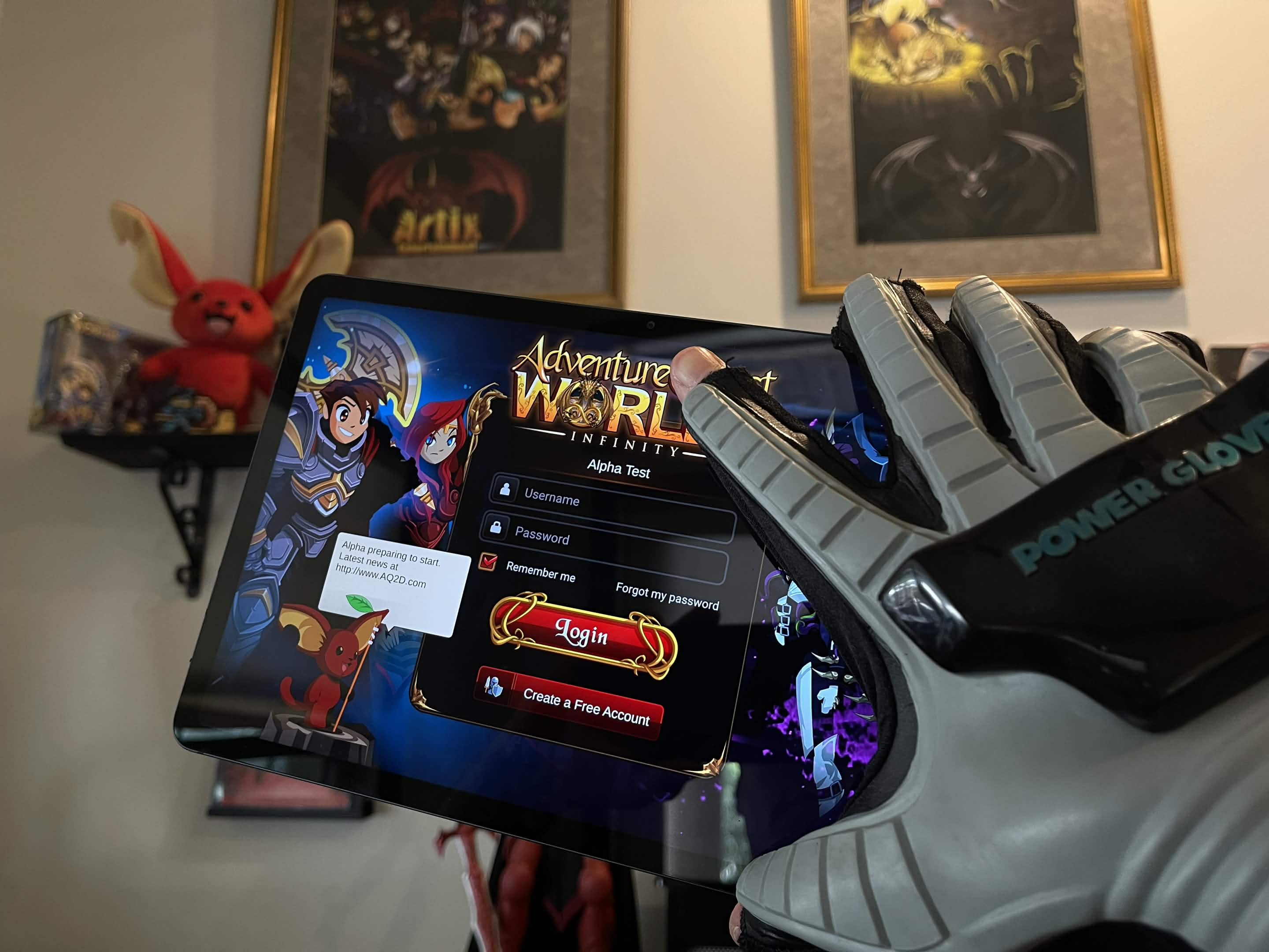 Ready to play AQWorlds Infinity on your Android Tablet or Phone