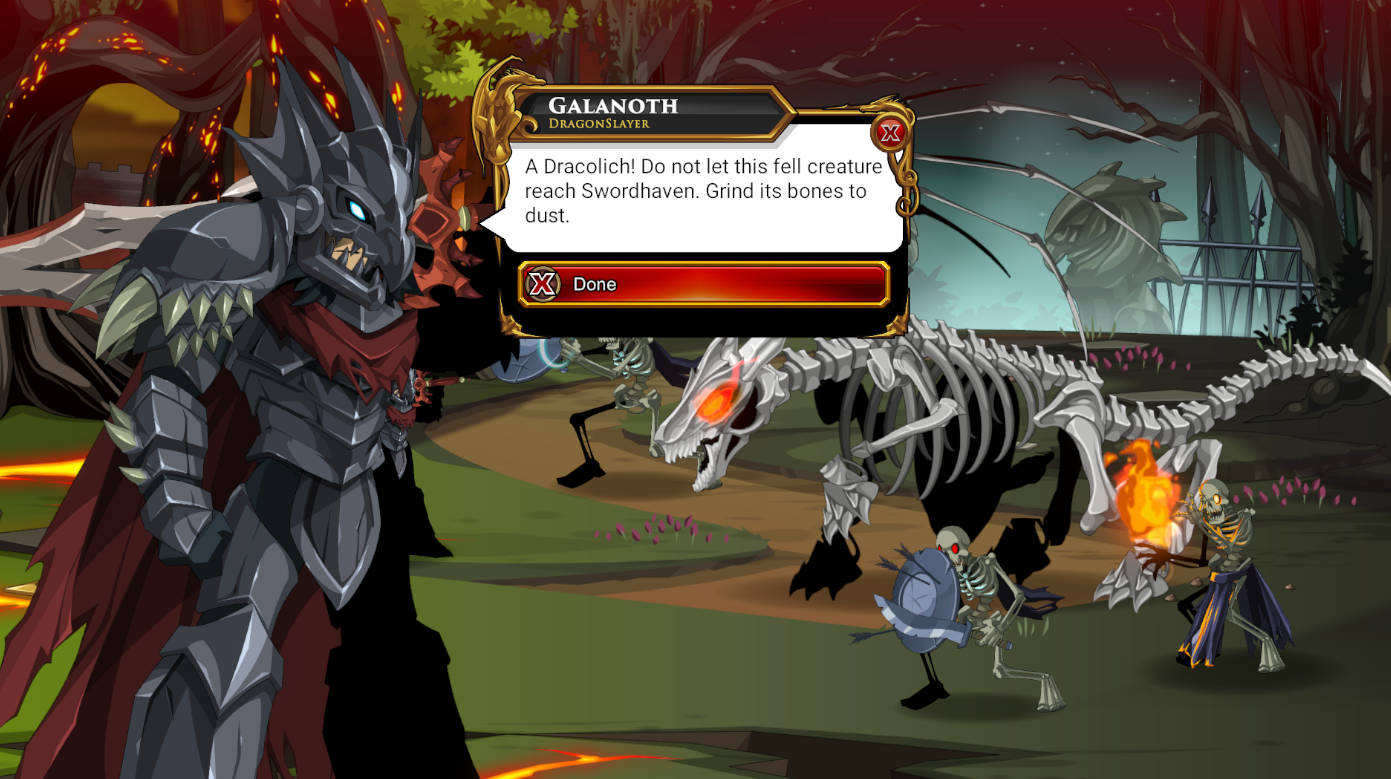 Galanoth and a Dracolich