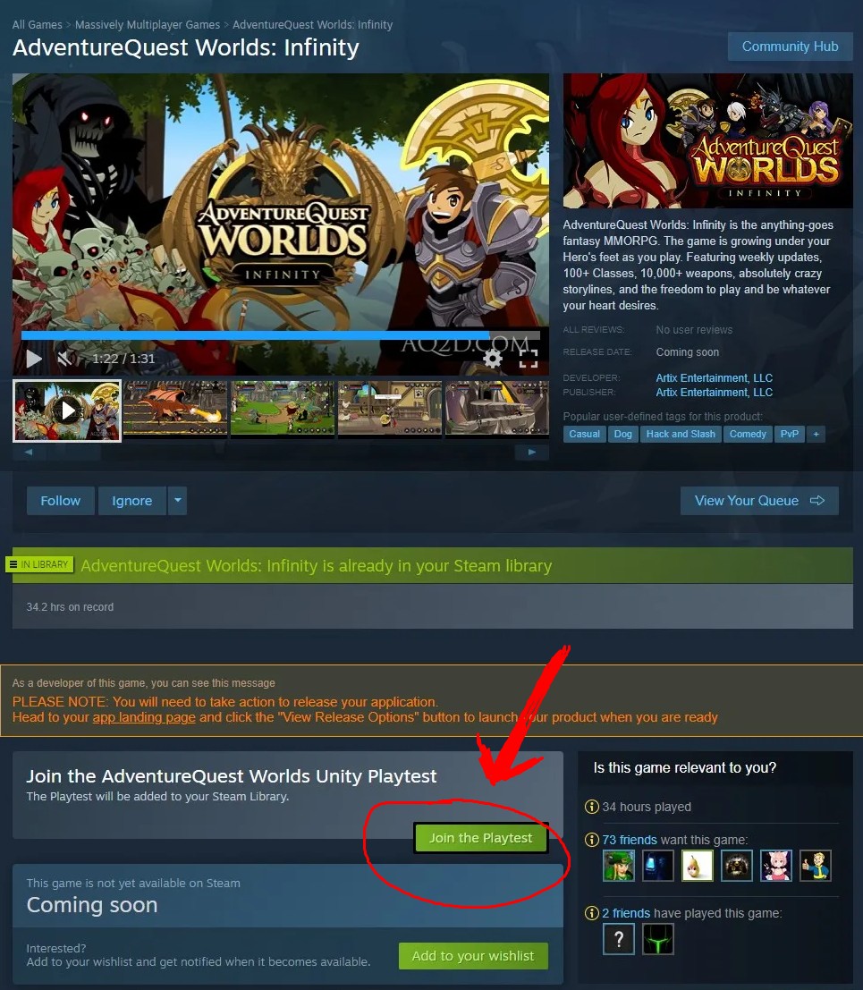 How to join the play test