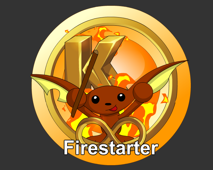 Fire Starter Badge Unlocked