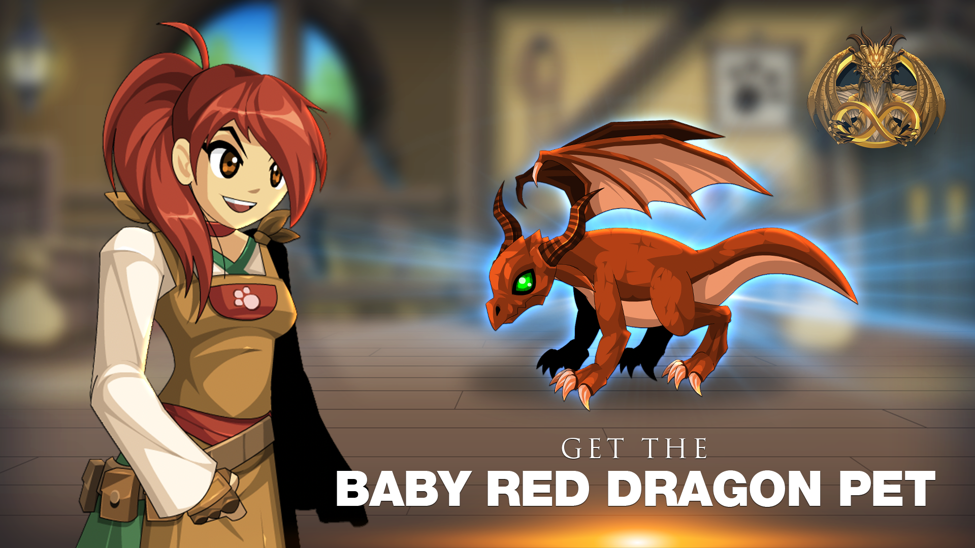 Baby red dragon